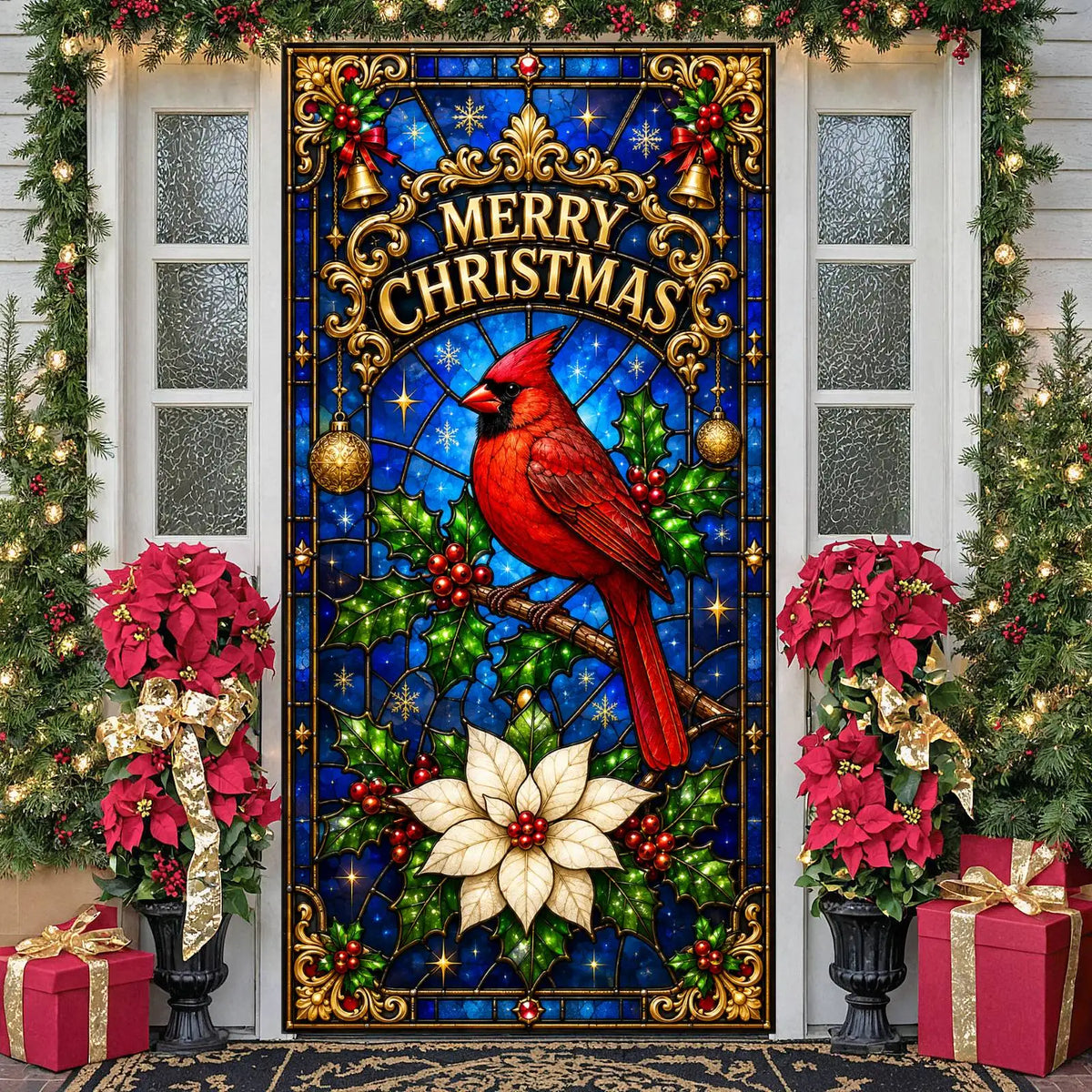 Holiday Photo Backdrop Festive Banner 180×90cm – Indoor Events
