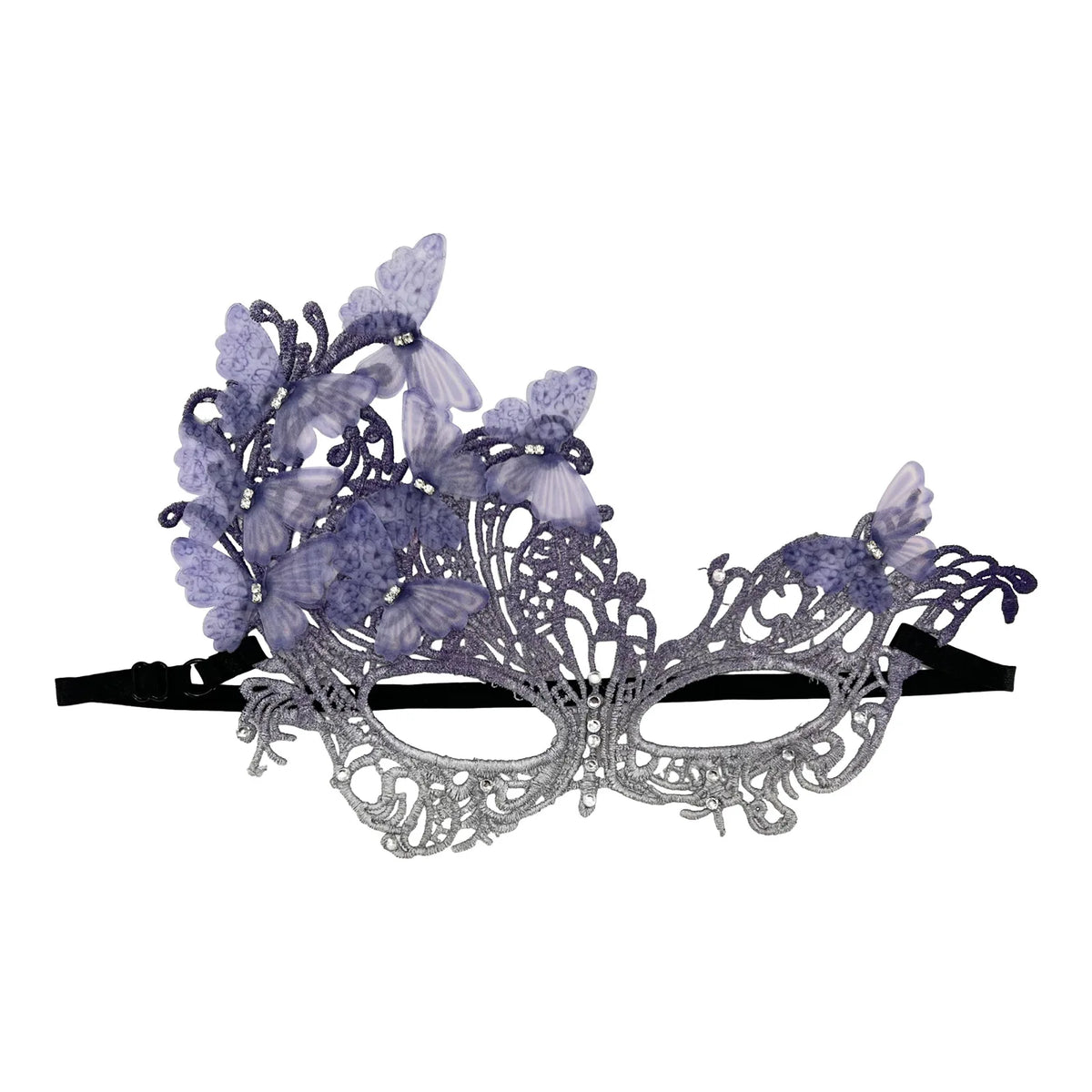 Gradient Butterfly Masquerade Mask – Lace Half Face Party Mask