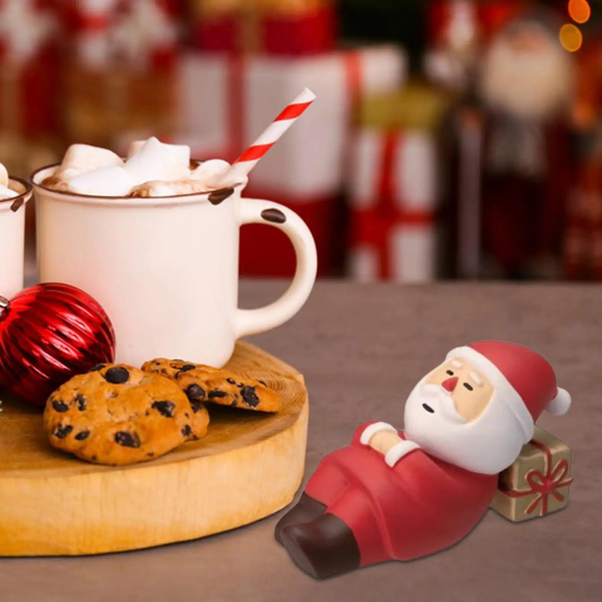 Mini Santa Claus Resin Figurine 2025 – Christmas Ornament Decor