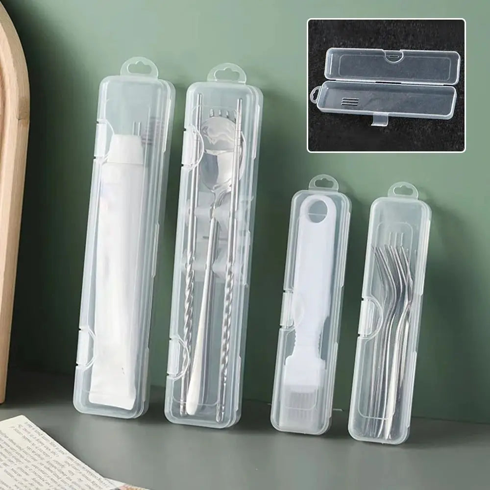 Transparent Makeup Brush & Pen Storage Box Organizer – 3 Sizes