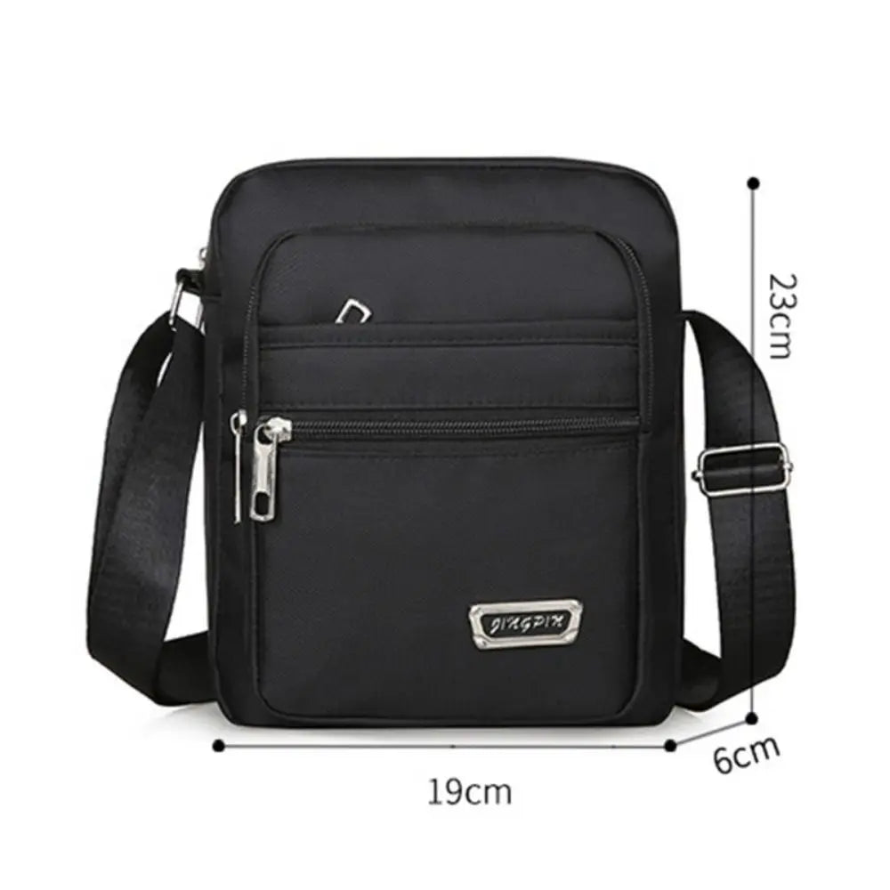 Men's Nylon Crossbody Bag – Lightweight Travel Messenger Bag
