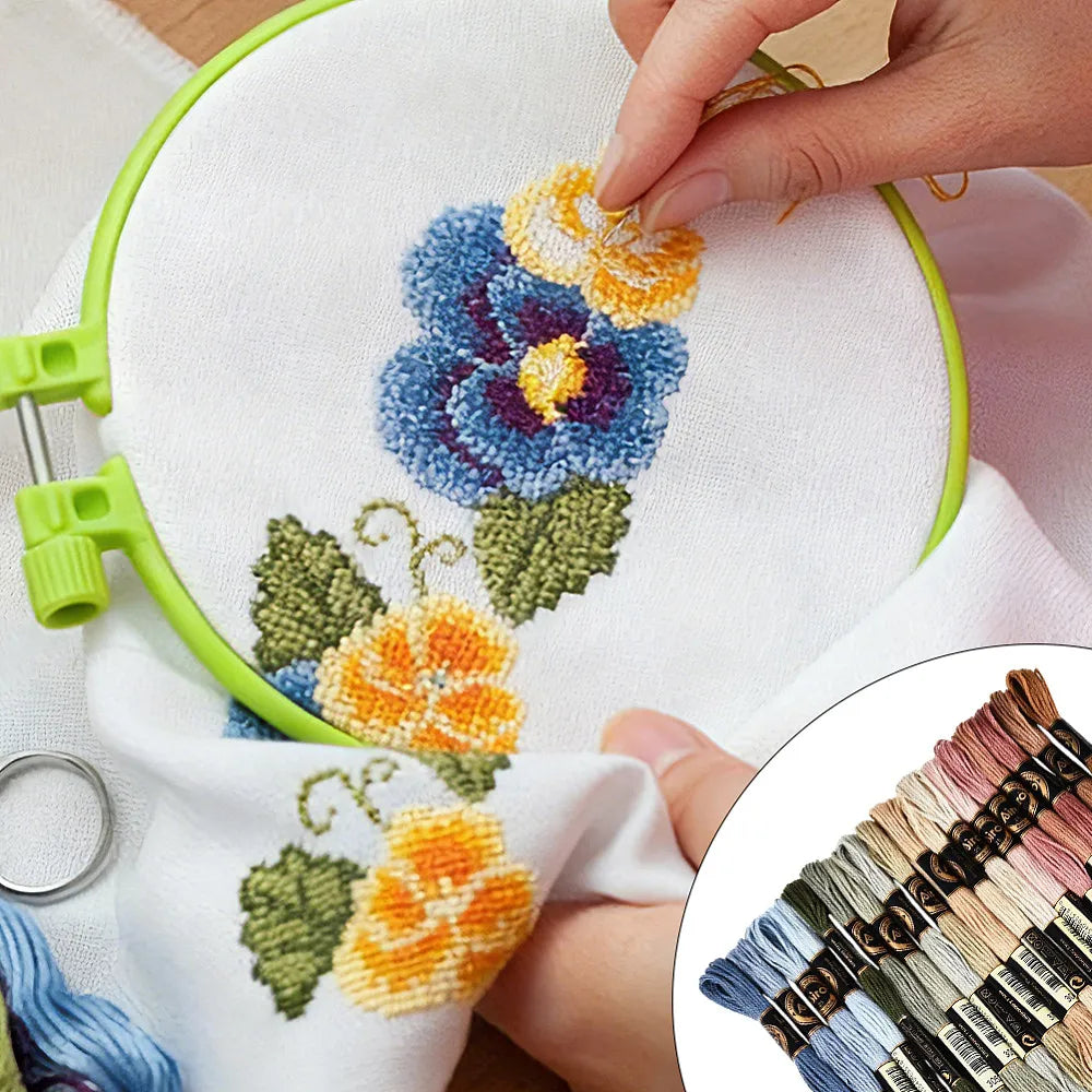 Segment Dyed Polyester Embroidery Thread Set – 18 Colors