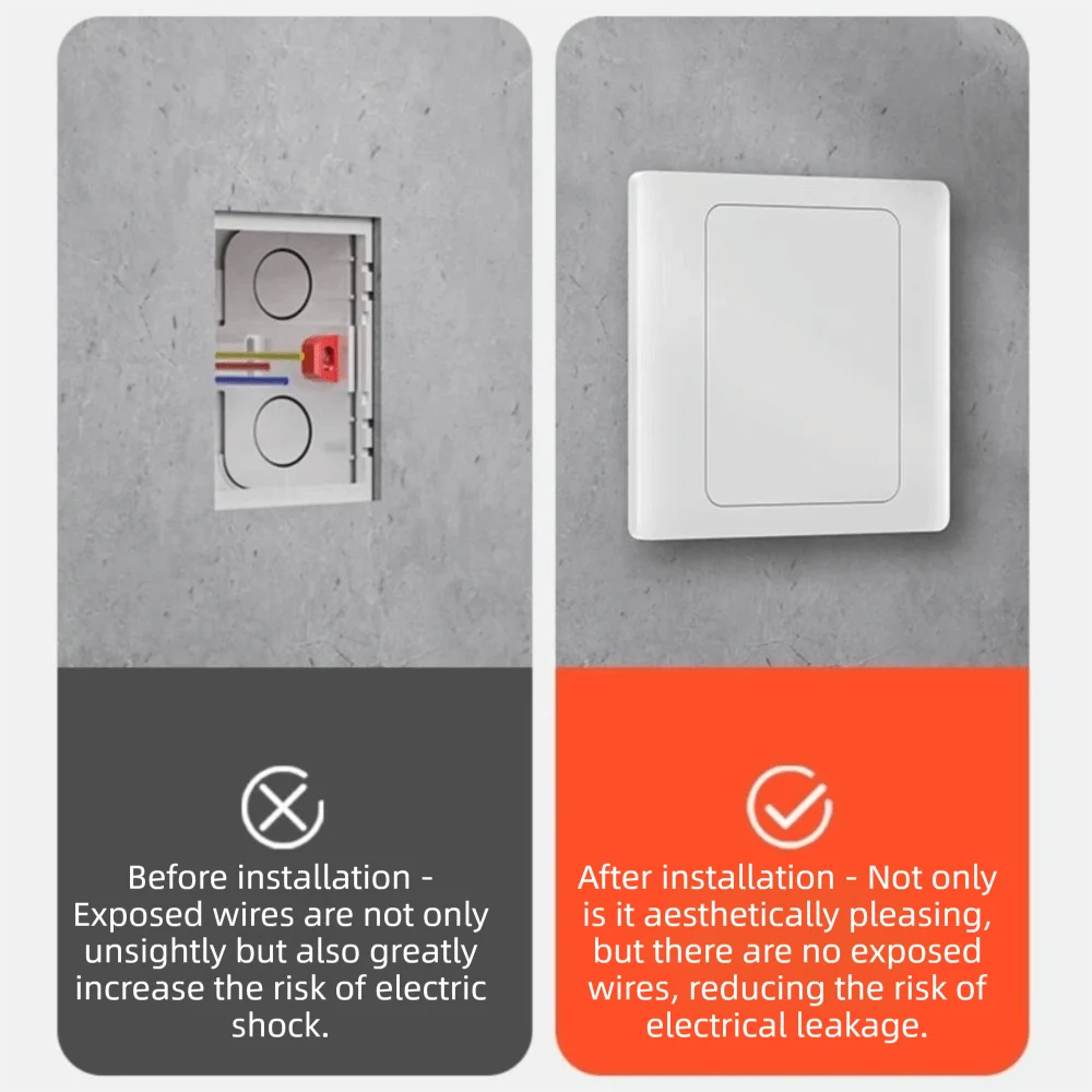 86 Type Wall Blank Panel Cover Plate – Switch Socket Hole