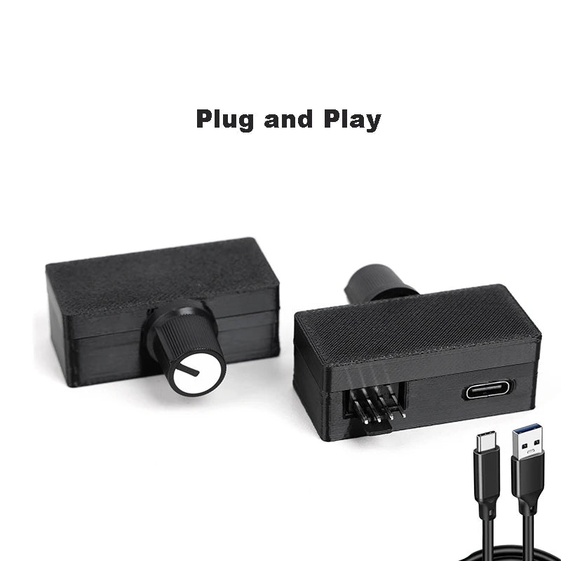 PWM 4-Pin Fan Speed Controller USB to 12V Type-C Adapter