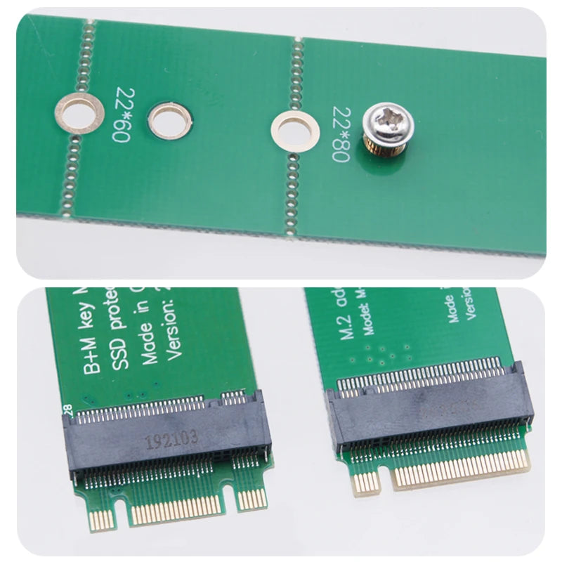 M.2 NVMe NGFF SSD Extension Board – B+M Key Test Card