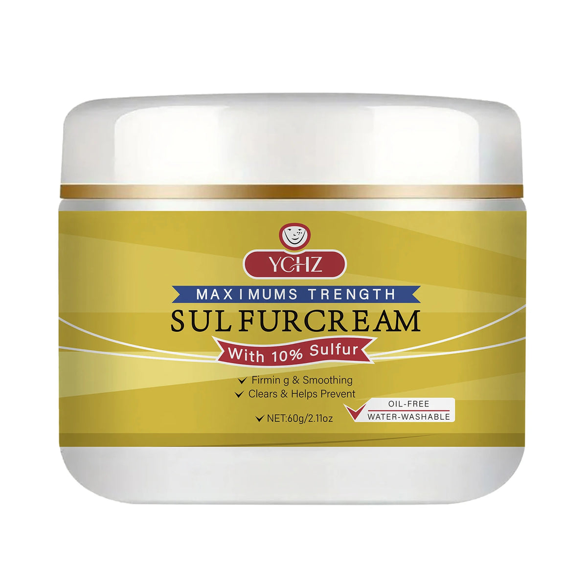 YCHZ Sulfur Face Cream – Brightening & Moisturizing 60g