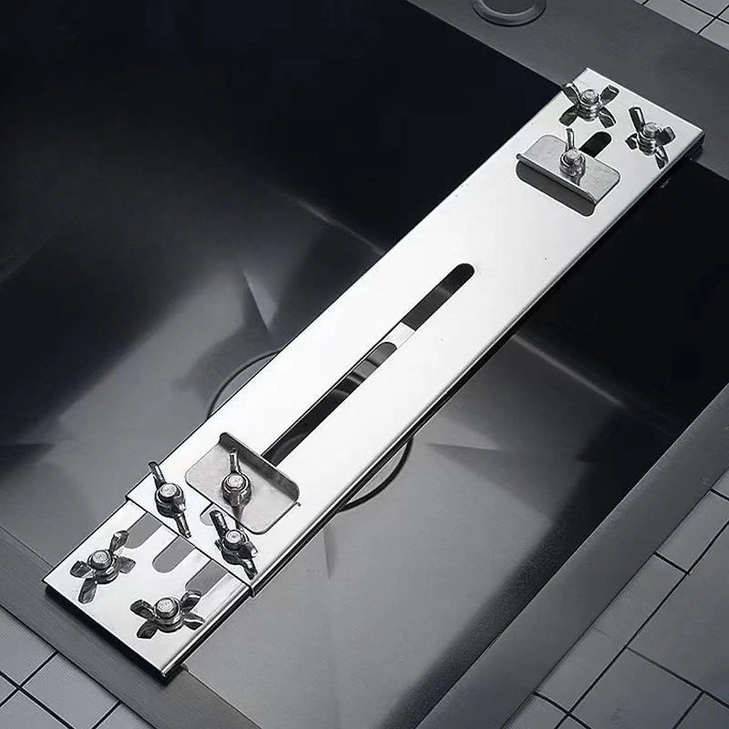 Stainless Steel Sink Whetstone Holder – Expandable & Anti-Slip