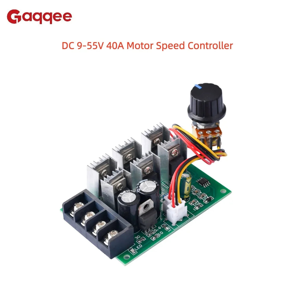 DC 9-55V 40A PWM Motor Speed Controller – 2000W Module