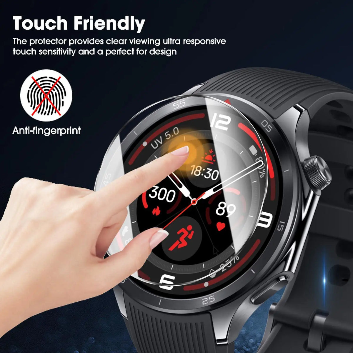 OnePlus Watch 4 Tempered Glass Screen Protector 9H