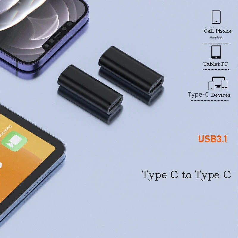 OULLX USB-C Male to Female Adapter – Charging & Data Transfer