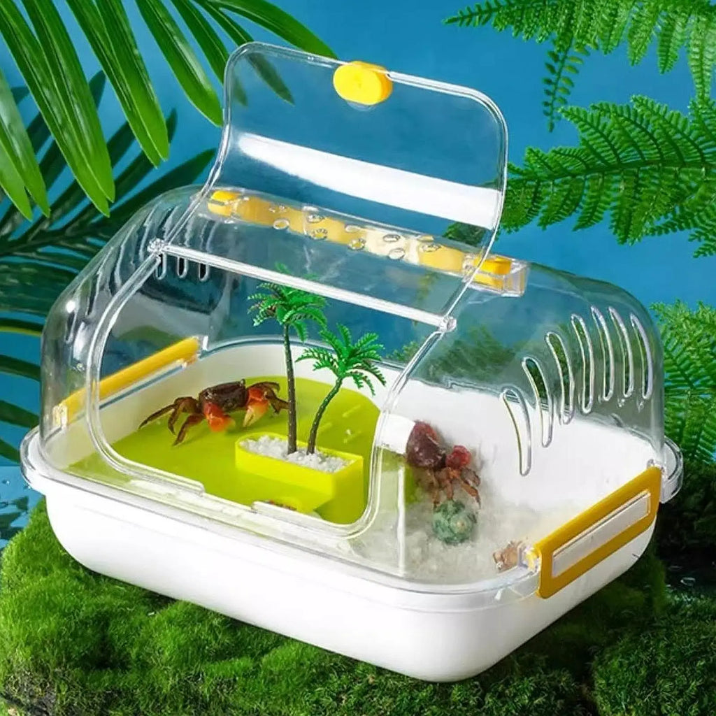 Turtle Tank Aquarium Terrarium with Lockable Lid | Reptile
