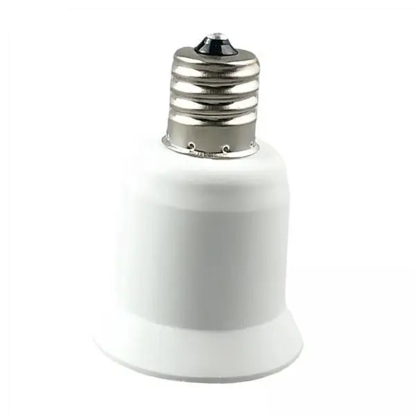 E17 to E27 Metal Bulb Socket Adapter 3-Pack | Lamp Base Converter