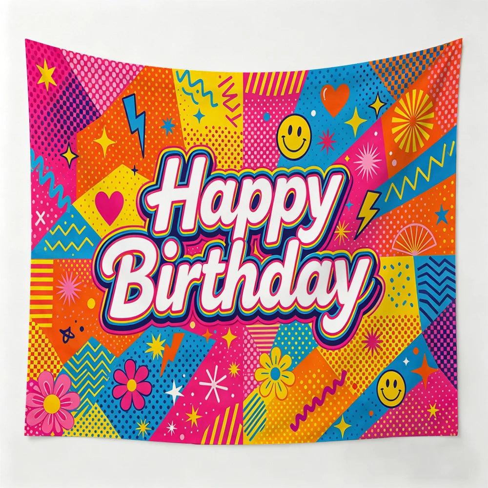 Golden Tulip Pearl Birthday Party Backdrop Hanging Cloth