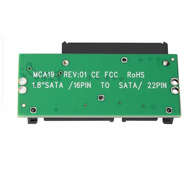 Micro SATA 16-Pin to SATA 22-Pin SSD Converter Adapter Card