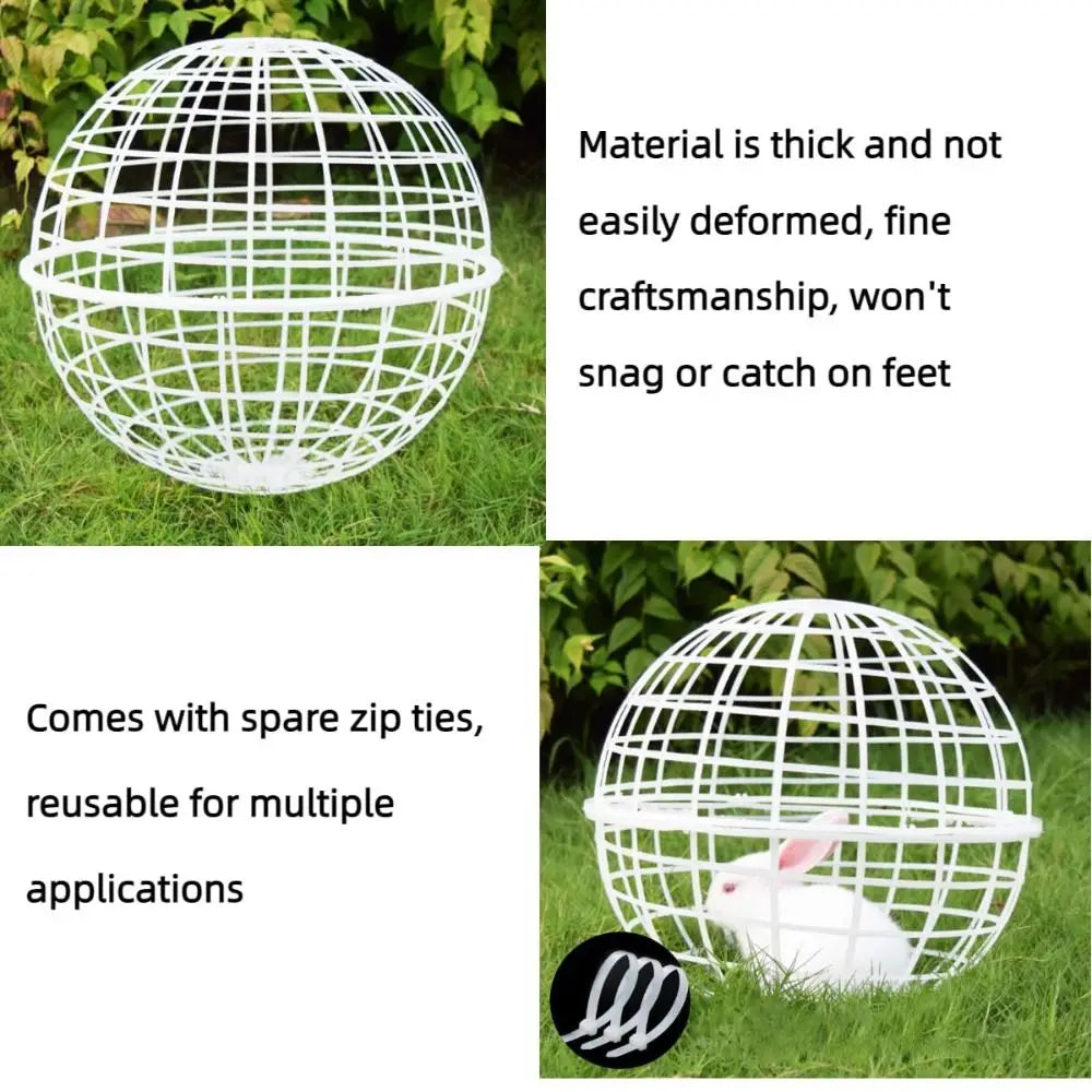 Portable Ball-Shaped Chicken Cage – Ventilated Outdoor Enclosure
