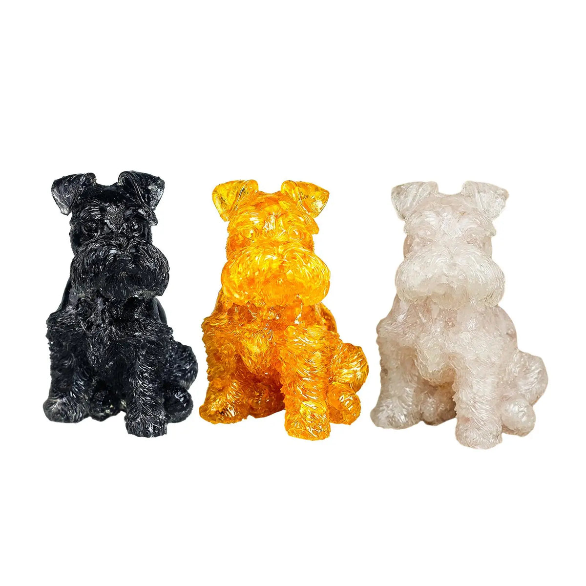 Miniature Schnauzer Dog Figurine | Resin Sculpture Home Décor