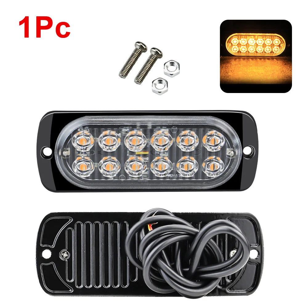 12/24V LED Strobe Beacon Light – Truck, Trailer & Motorcycle