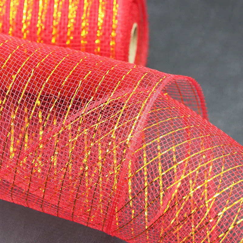 Christmas Mesh Ribbon 15cm 10 Yards – Organza DIY Garland