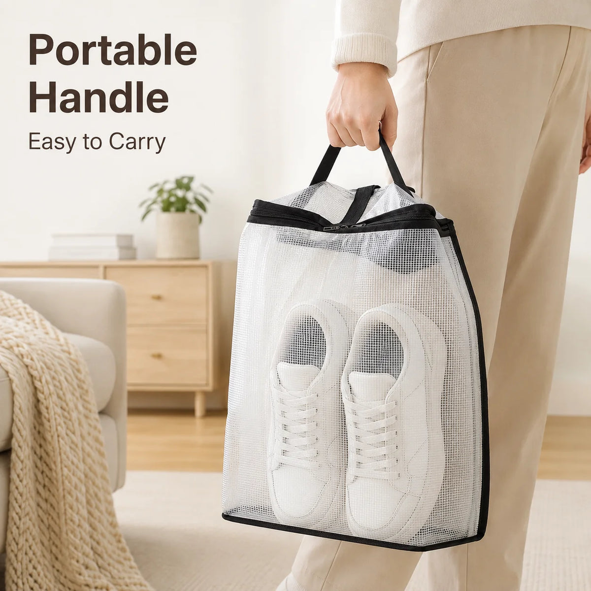 Sneaker Storage Hanging Bag – Travel Shoe Organizer