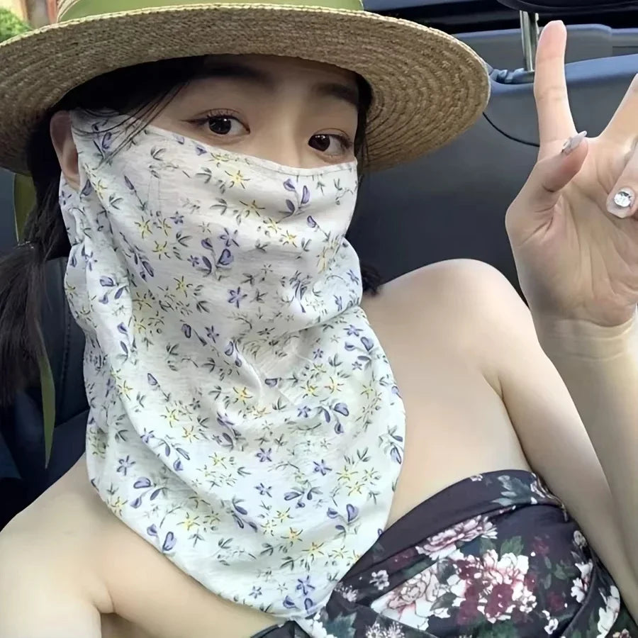 Full Face Sun Protection Mask – Outdoor Ear Hook Style