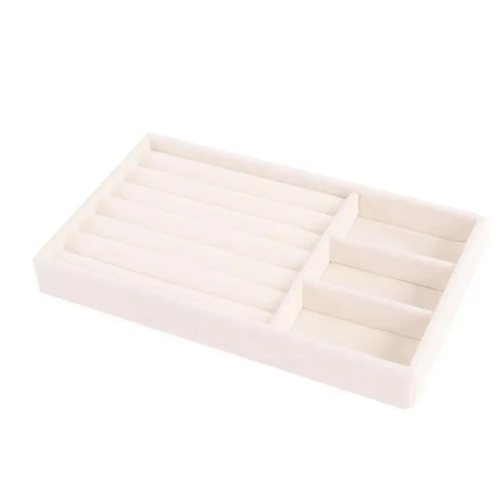 Stackable Velvet Jewelry Organizer Tray | Rings, Earrings & More