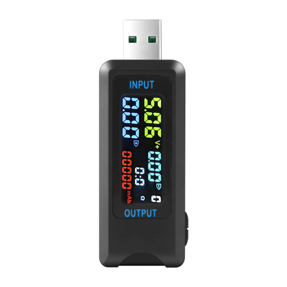 Gaqqee Digital Voltmeter Ammeter USB Type-C Tester DC 4.5–36V