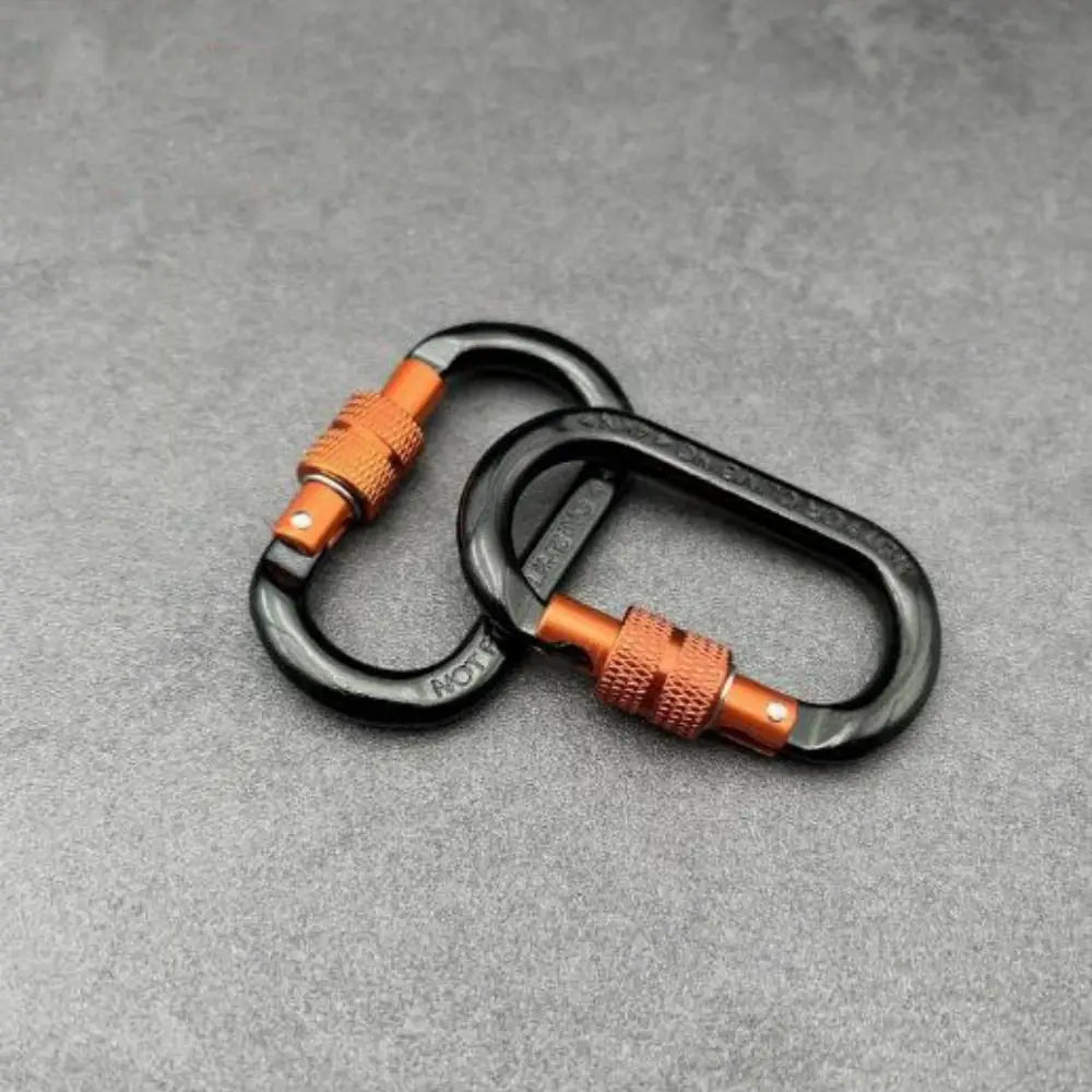 D-Shape Aluminum Safety Carabiner 4KN/25KN – Climbing Lock