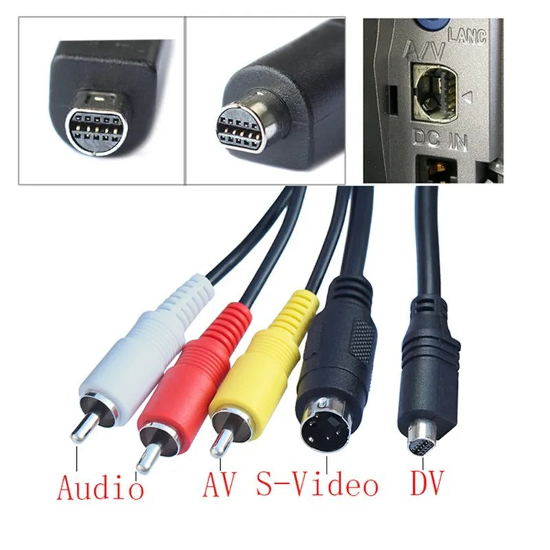 Sony VMC-15FS AV RCA Cable 10-Pin S-Video for DCR Handycam