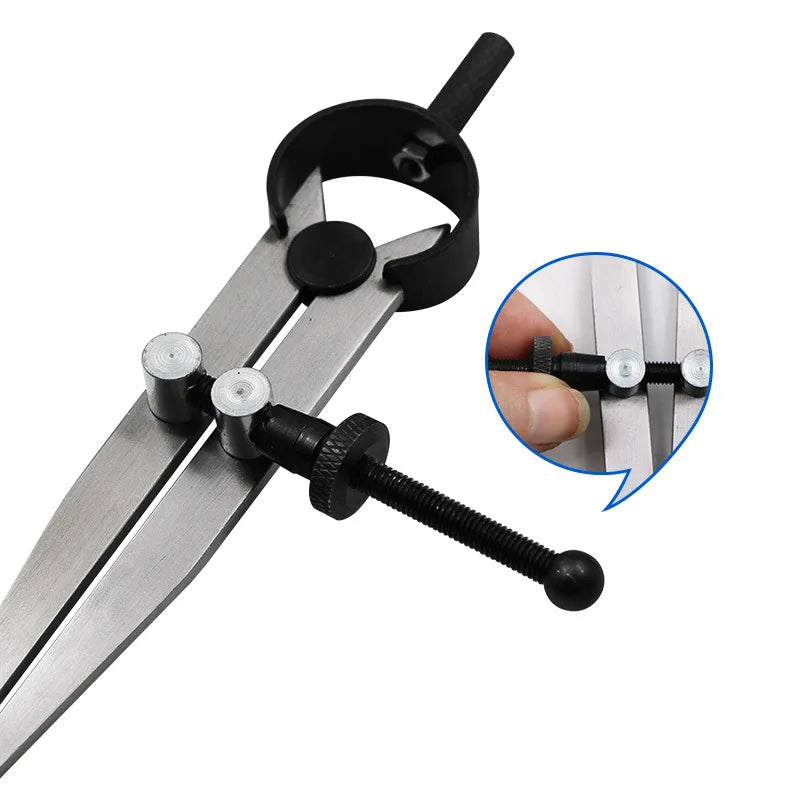Leather Wing Divider Scribing Gauge Compass Tool – Adjustable
