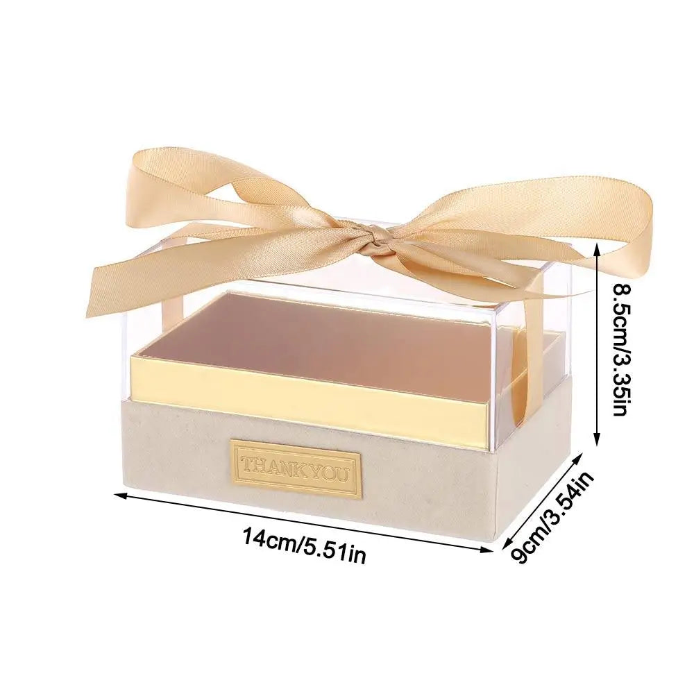 Transparent Acrylic Bow Gift Box – Wedding & Valentine's Day