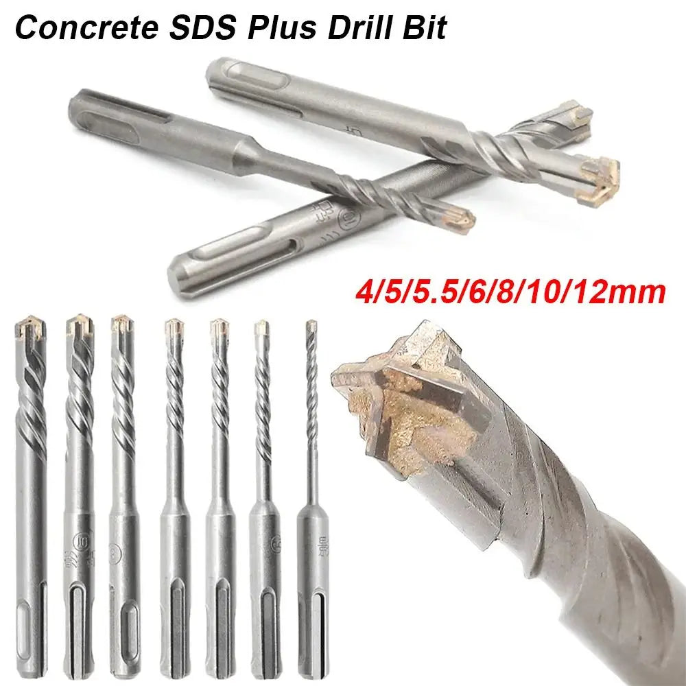 SDS Plus Cross Tip Masonry Drill Bit | 4 Cutter 4–12mm