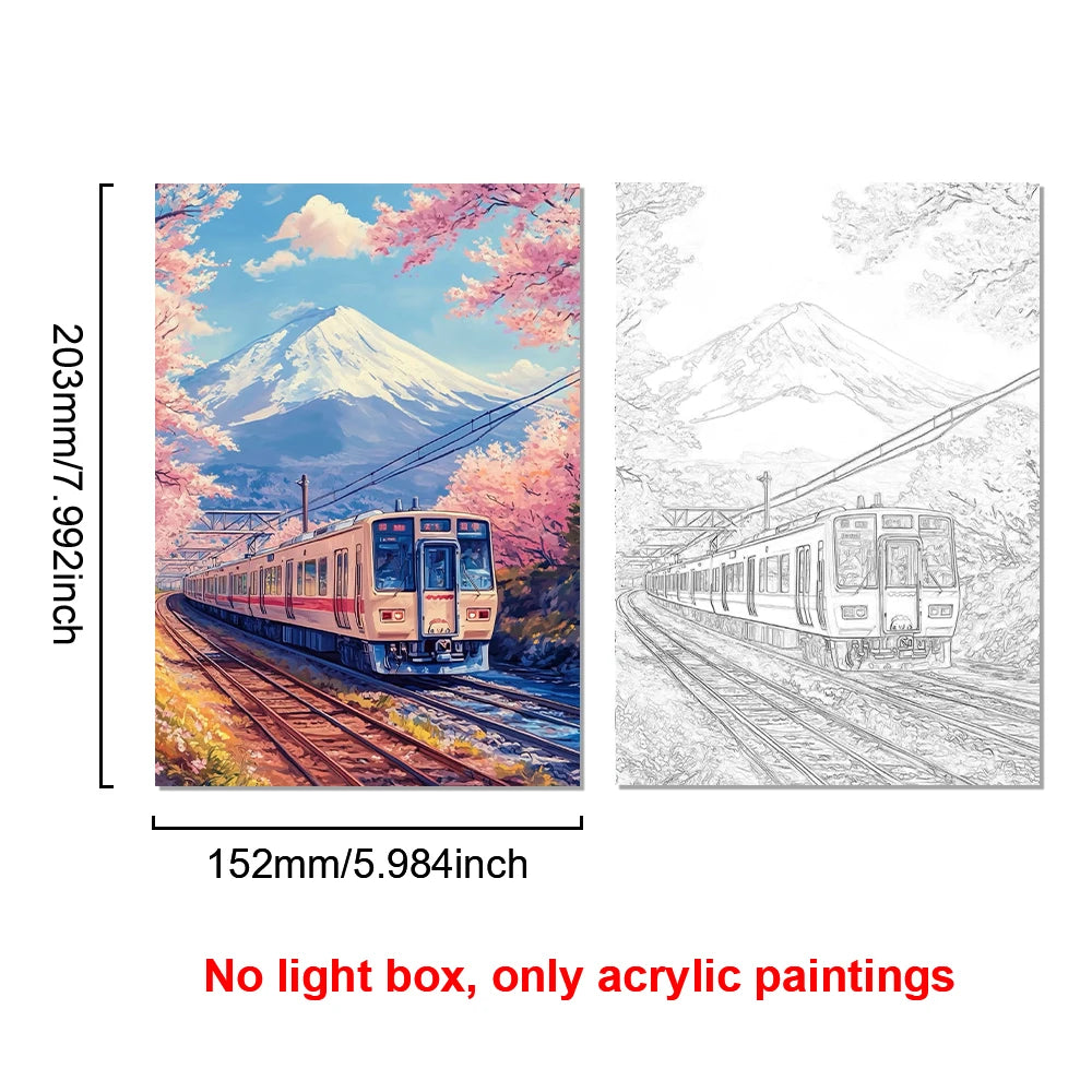 USB LED City Night Scene Light Picture – Wood Frame Wall Art