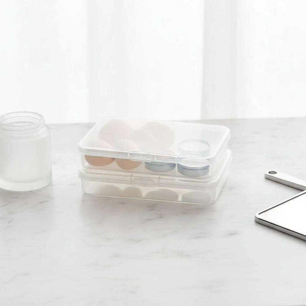 Clear Lid Plastic Storage Box – Business Cards & Nail Art 2-Pack