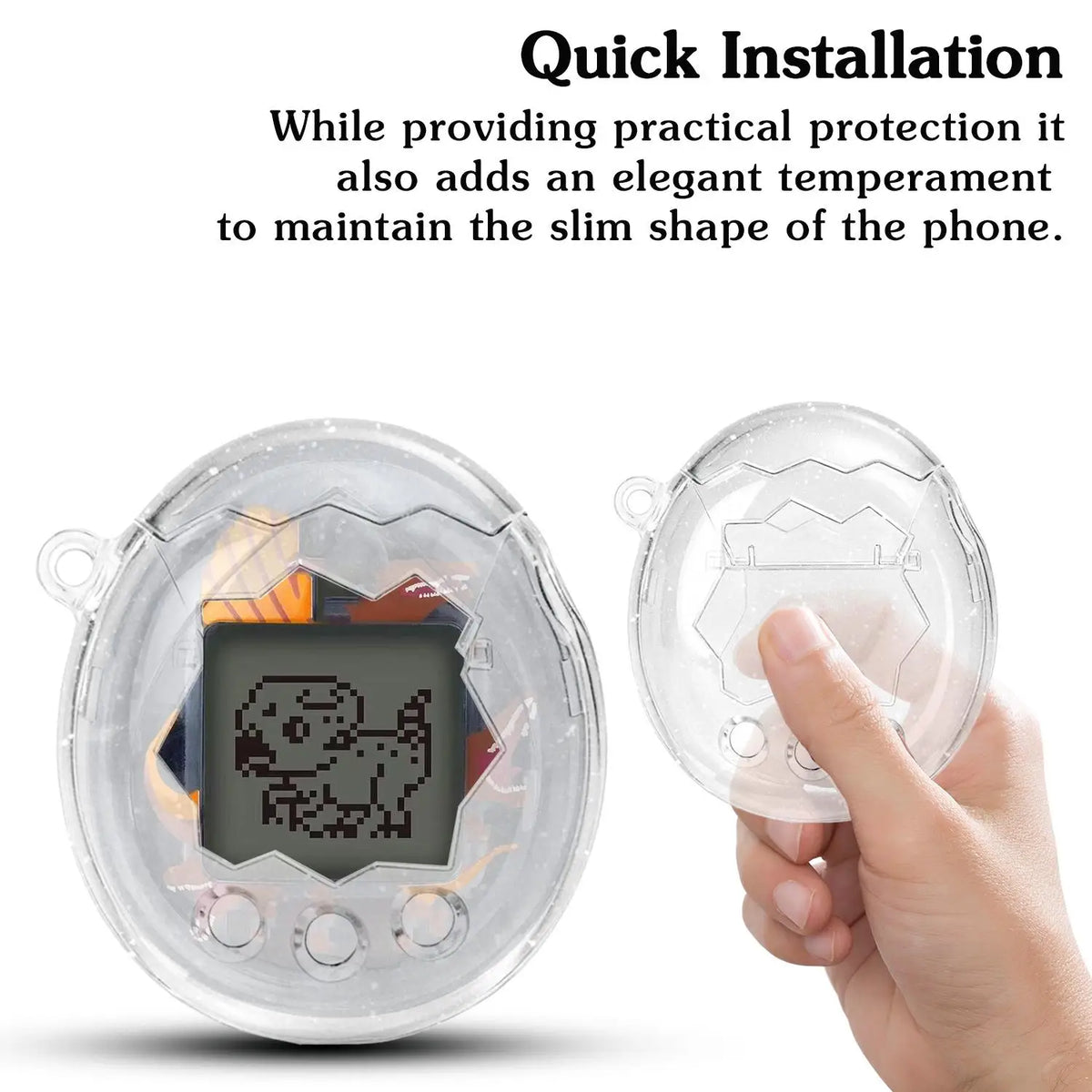 Clear Shockproof Case for Tamagotchi Paradise | PC Protector