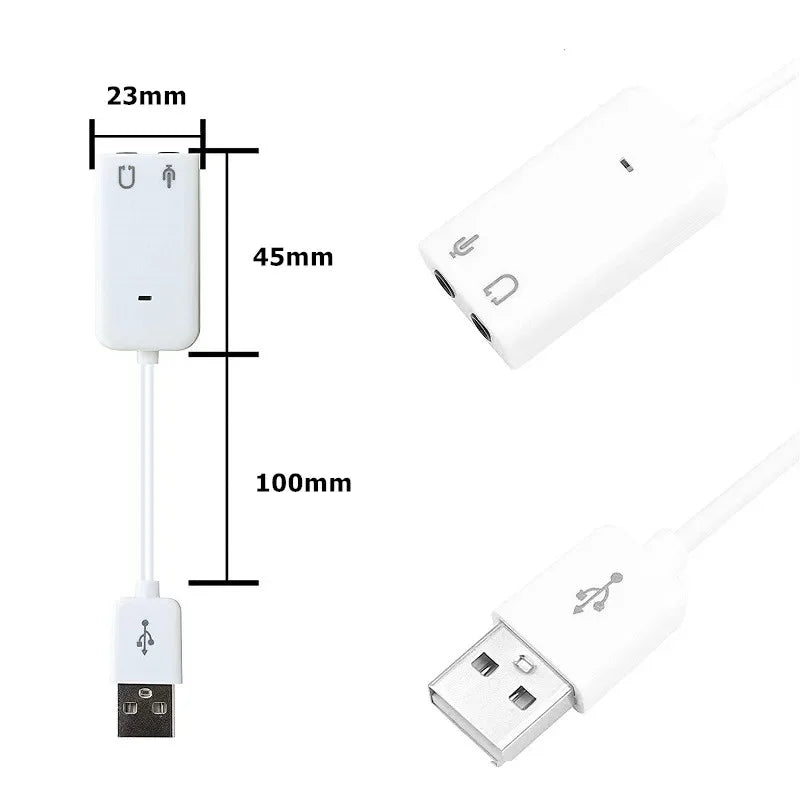 7.1 Channel USB External Sound Card & Audio Adapter