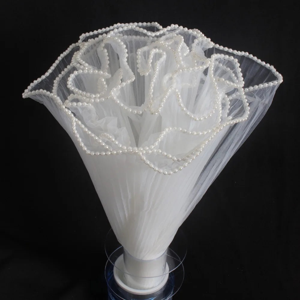 Pearl Lace Mesh Flower Wrapping Roll 28cm x 4 Yards