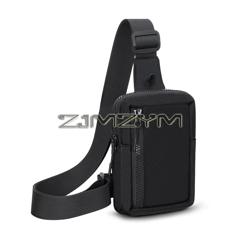 Nylon Crossbody Chest Bag – Sports Sling Pouch for Cycling