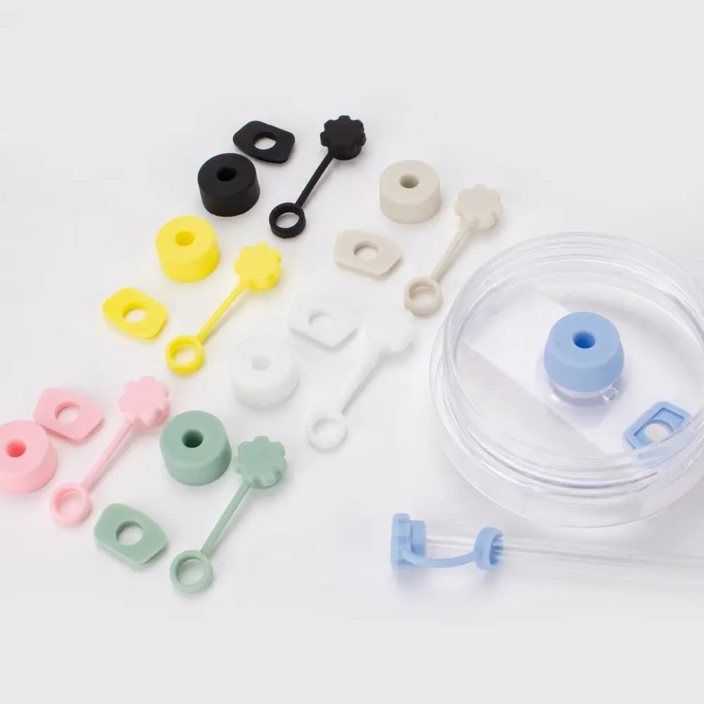3-Piece Silicone Tumbler Spill Stopper Set – 40oz & 30oz Lids