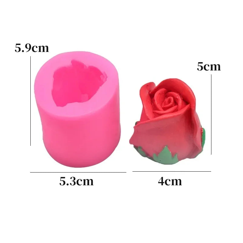 3D Tulip Rose Silicone Mold – DIY Candle Soap Resin Crafts