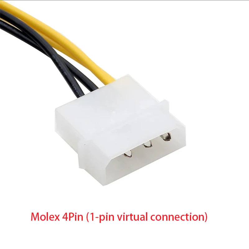 IDE Molex 4-Pin to Mini 4-Pin Power Adapter Cable for PC CPU