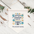 Personalized Family Name Hanukkah Menorah Banner | Wall Décor