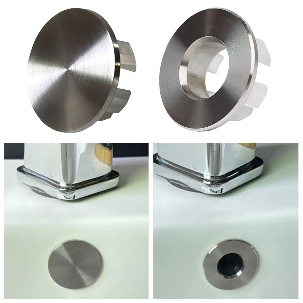 Stainless Steel Round Sink Overflow Cover Ring Replacement