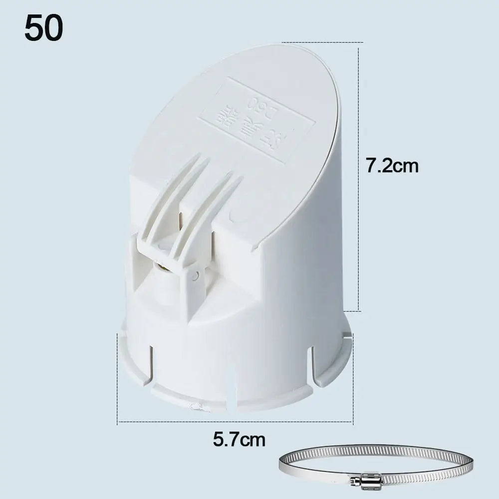 PVC Drain Pipe Cap 50–160mm | Anti-Odor Insect-Proof Cover