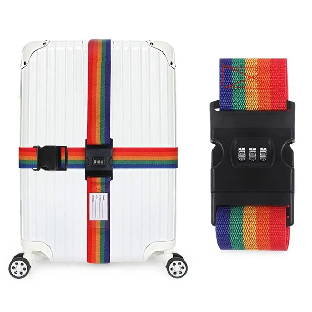Luggage Strap with Password Lock | Nylon Travel Suitcase Belt