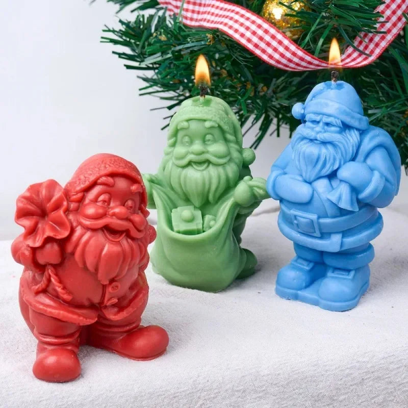 Santa Claus Silicone Mold – Candle, Resin & Clay Christmas Craft