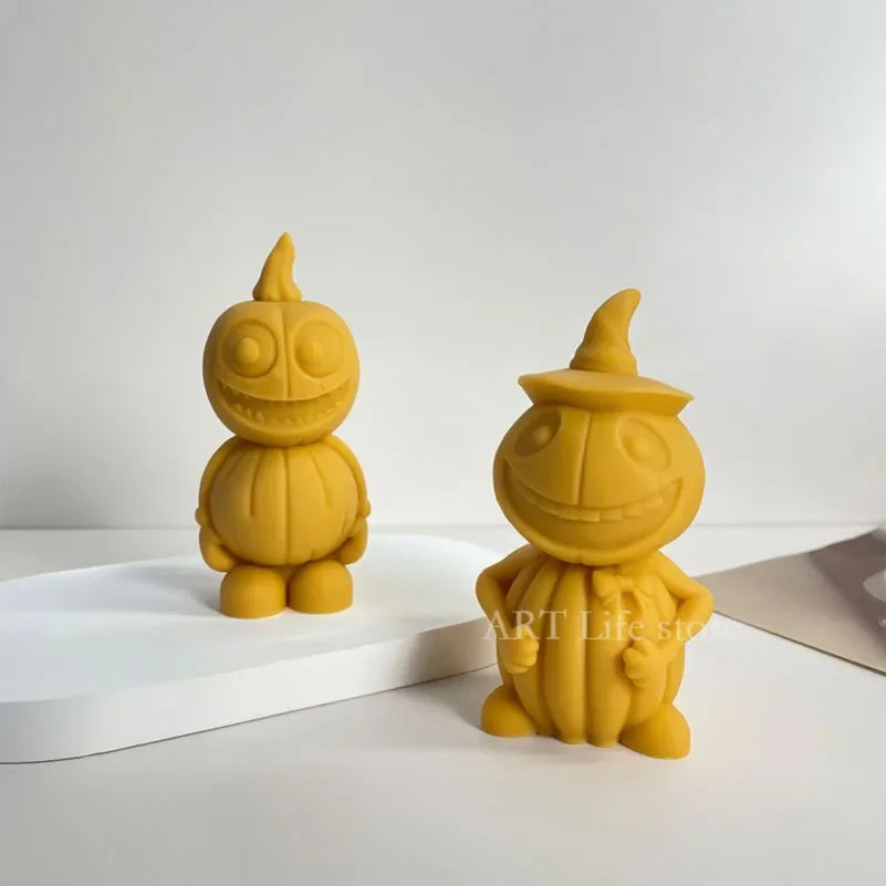 3D Skull & Pumpkin Silicone Molds – Halloween Candle & Resin