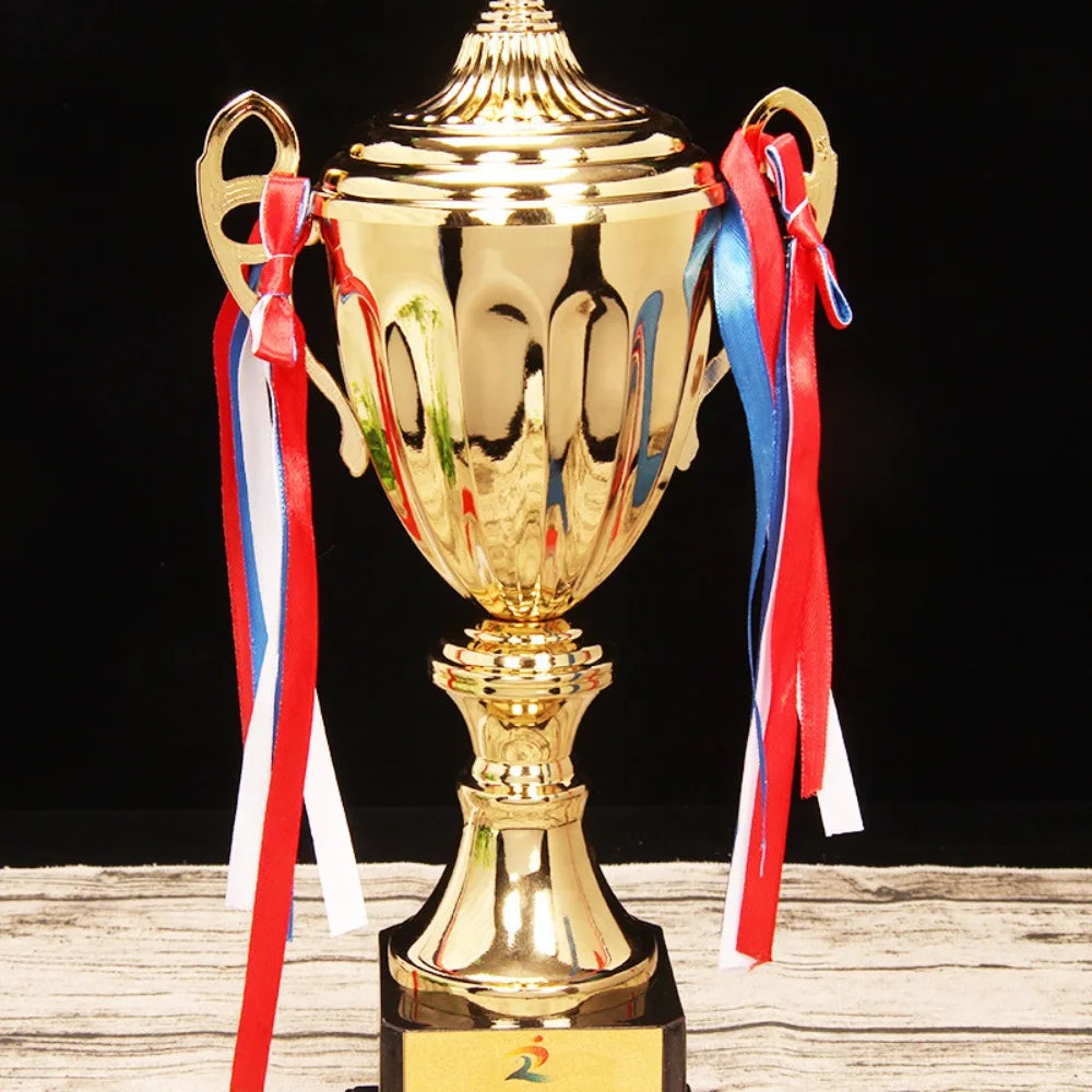 Gold Trophy Award Cup with Lid – Sports & Competition Prize