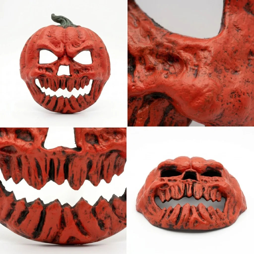 Realistic Pumpkin Face Mask – Halloween Costume Accessory