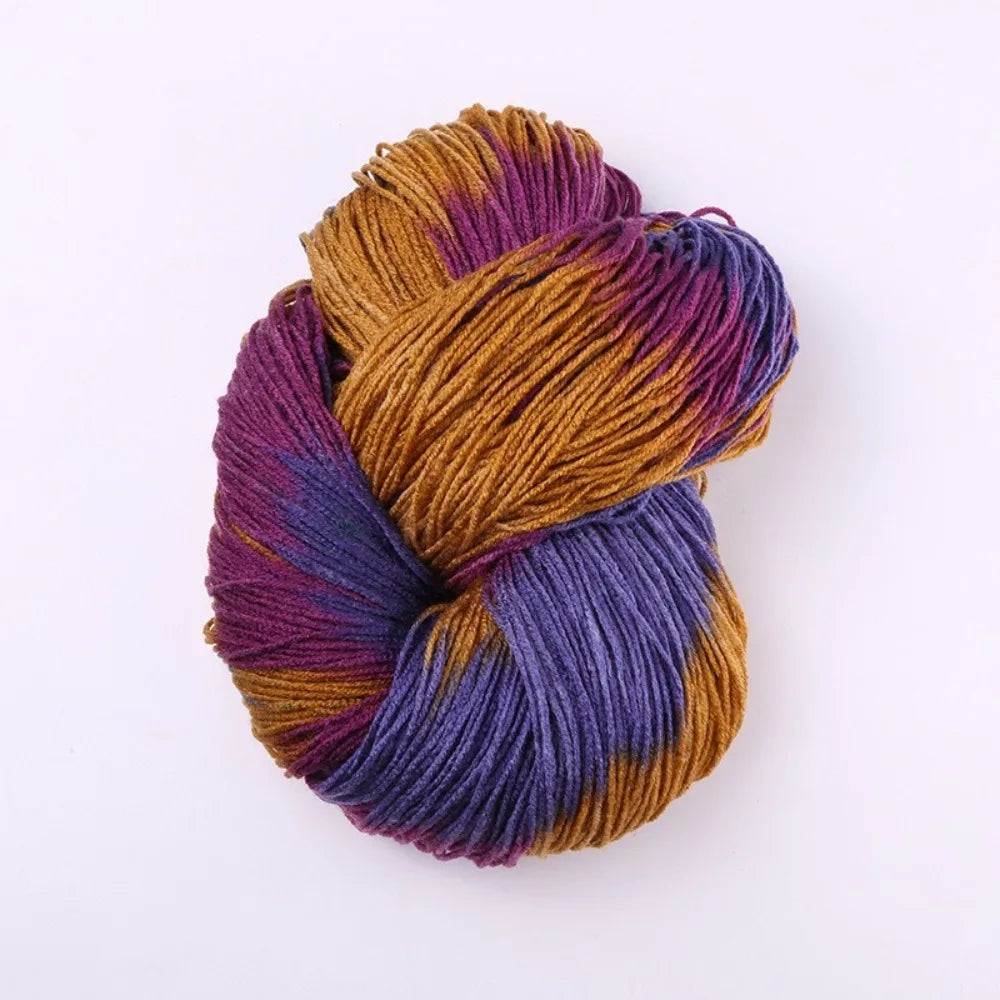 Segment Dyed Acrylic Yarn – Soft Mixed Color Knit & Crochet