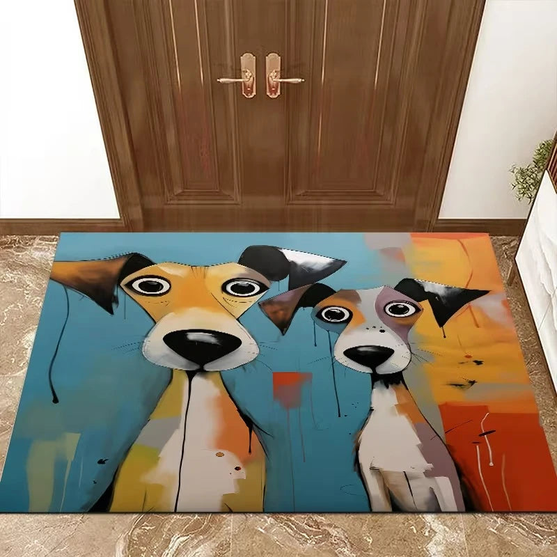 Colorful Puppies Non-Slip Floor Mat – Kitchen & Entryway